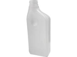 Канистра пластиковая прямоугольная со шкалой уровня, 1 л, 97х60х239 мм, белый [3836]