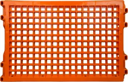 Ящик пластиковый перфорированный, 600x400x152 мм, 27 л, красный [403-1]