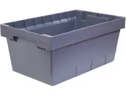 Ящик пластиковый универсальный логистический, 490х300х210 мм, 23 л, серый [4930 ВС]
