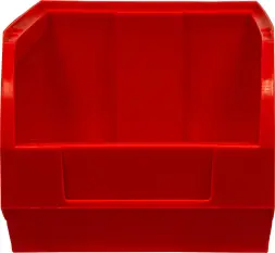 Ящик (лоток) пластиковый сплошной, 250x150x130 мм, 4.88 л, красный [5002]